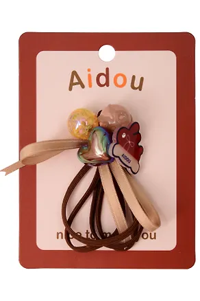 Набор резиночек Ассорти (4шт) (пластик) (9см) (12-Aidou-12) 3136736