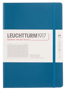 Книга для записей A5 125л кл. "Classic" тв.обл., цвет тихоокеанский зеленый, Leuchtturm1917