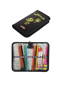 Пенал школьный 1отд. "In da Club" с наполнением (13 предметов), ламинированный, Check You Head