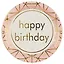 Набор бумажных тарелок Happy birthday на розовом фоне (18 см) (6 шт) (12-01582-G2) — 2689356 — 2