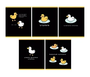 Тетрадь в клетку Listoff, "Утиные истории", 48 листов, в ассортименте