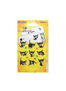 Наклейка декоративная леденцовая 3 Кошки 1 (70х120) (Наклей-ка) (упаковка)