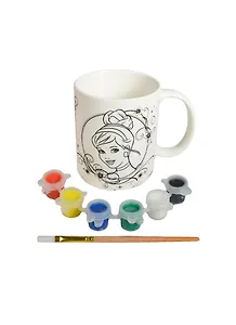 Кружка для росписи Disney Золушка (1271-19) (178068) (+краски+кисть) (3+) (коробка) (в кор. 48шт)