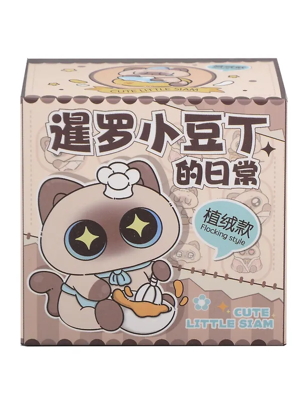 Игрушка Сиамский котик на подставке (5,5см) (пластик) (Blind Box) (12-7655-202508-1040-352) 3126198 — 1