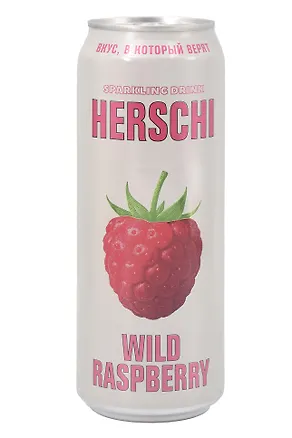 Напиток газированный HERSCHI Rasberry Со вкусом Малины, 450 мл (ж/б) 3151601