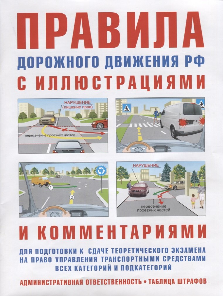 

Правила дорожного движения с иллюстрациями и комментариями. Административная ответственность. Таблица штрафов