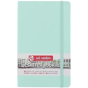 Скетчбук 13*21 80л "Art Creation" мятный, нелинованн. 140г/м2, слоновая кость, тв.обл., Royal Talens