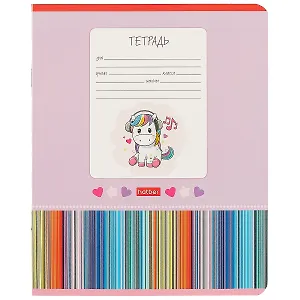 Тетрадь в косую линейку Hatber, "Мультяшки", 12 листов, в ассортименте
