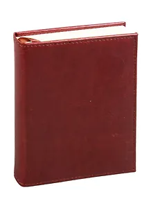 Ежедневник недат. А6 152л New times коричневый, иск.кожа, тв.переплет, с поролоном