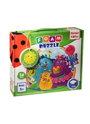 Foam Puzzle Сюжетные мягкие пазлы Монстры (RK1202-05) (36 эл.) (толщина 6мм) (3+) (коробка) 2478527