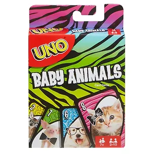 Игра настольная MATTEL Uno Уно "Маленькие животные" 2792394