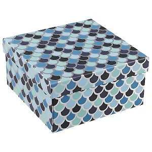 Подарочная коробка «Blue fish-scale» большая