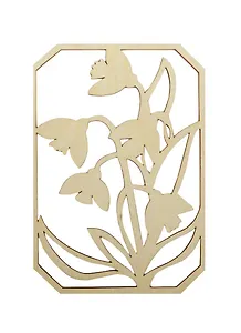 Заготовка Весенние цветы (модель 2) (SDF0000320) (15см) (дерево) (упаковка)