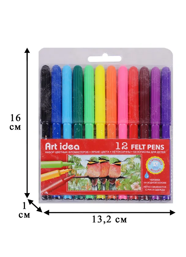 Фломастеры Art idea, 12 цветов 237091 — 3