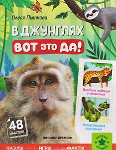 В джунглях: книжка с наклейками