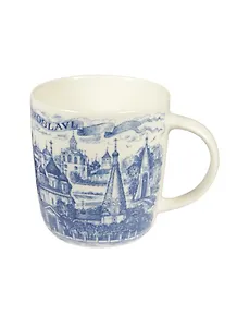 Кружка Ярославль (фарфор цв.синий) (060-2-27)
