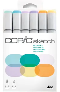 Набор маркеров Copic Sketch пастельные тона, 6 цветов