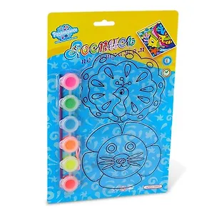 Роспись по витражам Павлин, Лев (Т2007) (Развивашки) (блистер)