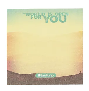 Блок бумаги 75*75 самоклеящийся 80л, "Ultra Sticky. Scenic" 3020987