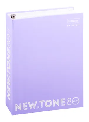 Тетрадь на кольцах «NEWtone PASTEL» в ассортименте 80 листов в клетку, А5, сменный блок - Hatber 257440