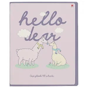 Тетрадь в клетку Альт, "Давай, лама, давай!", 48 листов, в ассортименте