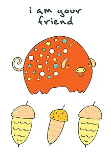 Блокнот для записей "Im your  riend" ( 6)