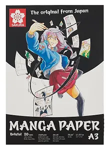 Скетчбук А3 20л "Manga" 250г/м2, гладкое зерно