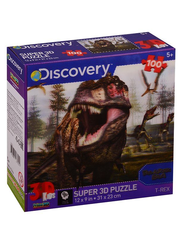 Пазл 3D Prime 3D 100 элементов Тираннозавр (T-Rex) 2754275 — 1