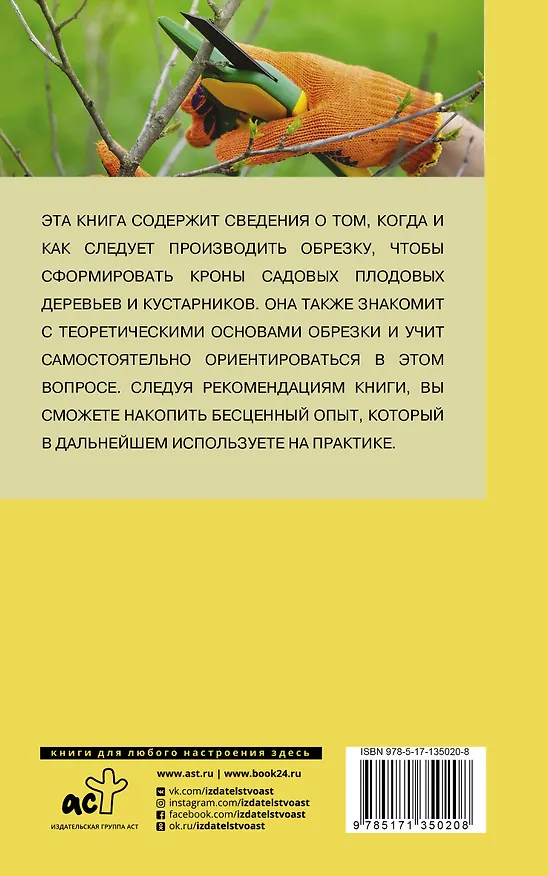 Книга Обрезка садовых деревьев и кустарников. Делайте это правильно! (Ирина Окунева) — 2