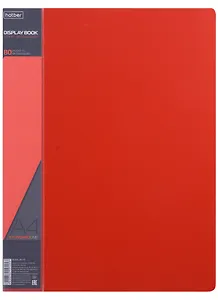 Папка 80ф А4 "STANDARD" пластик 0,8мм, красная