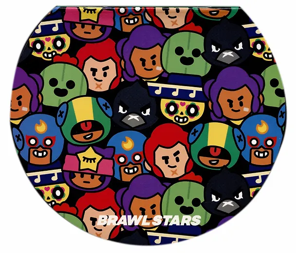 Блокнот 40 листов в клетку "Brawl Stars" фигурный, скрепка, в ассортименте 2905423 — 4