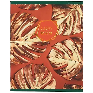 Тетрадь в клетку Unnika, "Золотые листья", 48 листов, в ассортименте