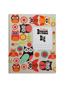 Дневник для ср. и ст.кл.  "Valentina. Совы. Owls" 7БЦ, мат.лам., выб.лак, ляссе, Unnika