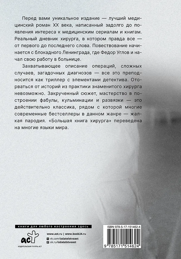 Книга Большая книга хирурга (Федор Углов) — 2