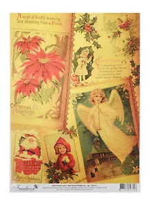 Декупажная карта Винтажное Рождество А4 (DK3071) (упаковка)