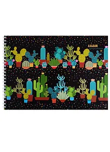 Альбом для рисования Unnika, "Кактусы (графика)", А4, 40 листов, на гребне