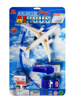 Игрушка, Набор Airbus (самолёт + техника) — 2493789 — 1