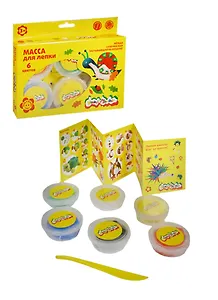 Набор Масса для лепки Каляка-Маляка 6 цветов 14 г (МЛКМ06-М) (3+) (упаковка)