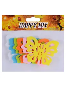 Набор из фетра Бабочки ажурные, 6шт  (пакет с хед)(211-3)