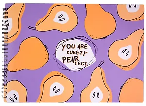 Альбом для рисования Be Smart, "Fruits. Груши", А4, 40 листов, на спирали