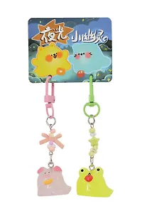 Брелоки парные Зверюшки привидения (ПВХ) (3х2,5) (12-Manmiao-202508-KC1)