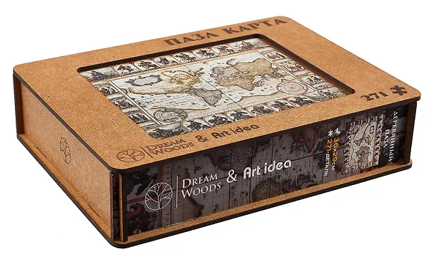Пазл "Фигурный Историческая карта мира", 271 деталь 3028768 — 2