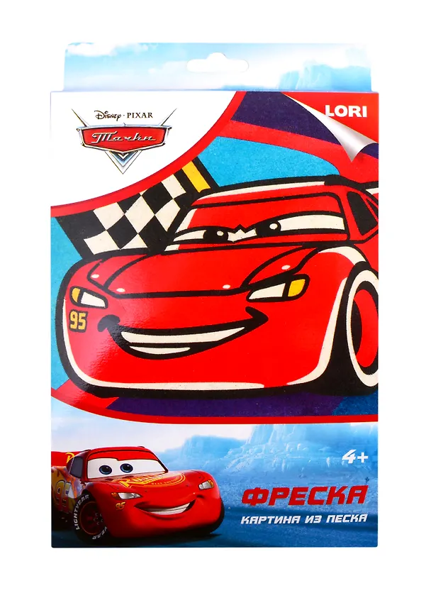 Набор для творчества LORI Фреска. Картина из песка. Disney Молния Маккуин Кпд-025 2824284 — 1