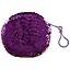 Кошелек с пайетками на молнии круглый (10см) (текстиль) — 2630217 — 2