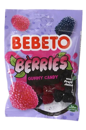 Мармелад BEBETO, BERRIES со вкусом ежевики и малины, 80г 3058669