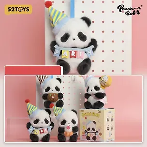 Коллекционный брелок с подвесом Panda Roll, серии "Праздничная панда", 13см, 12-52TOYS-202605, Blind Box, 52 Toys, 15+ 3158347