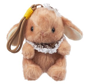 Брелок Кролик с воротником (коричневый) (иск.мех) (15см) (12-81039-202604_05)