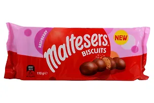 Мальтизерс печенье Малина Maltesers biscuits, 110г 3129720