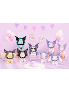 Фигурка Аниме Плюш Куроми Sanrio Family Party Series Blind box  (1шт) (15см) (TPT1)