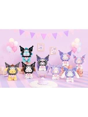 Фигурка Аниме Плюш Куроми Sanrio Family Party Series Blind box  (1шт) (15см) (TPT1) 3180333